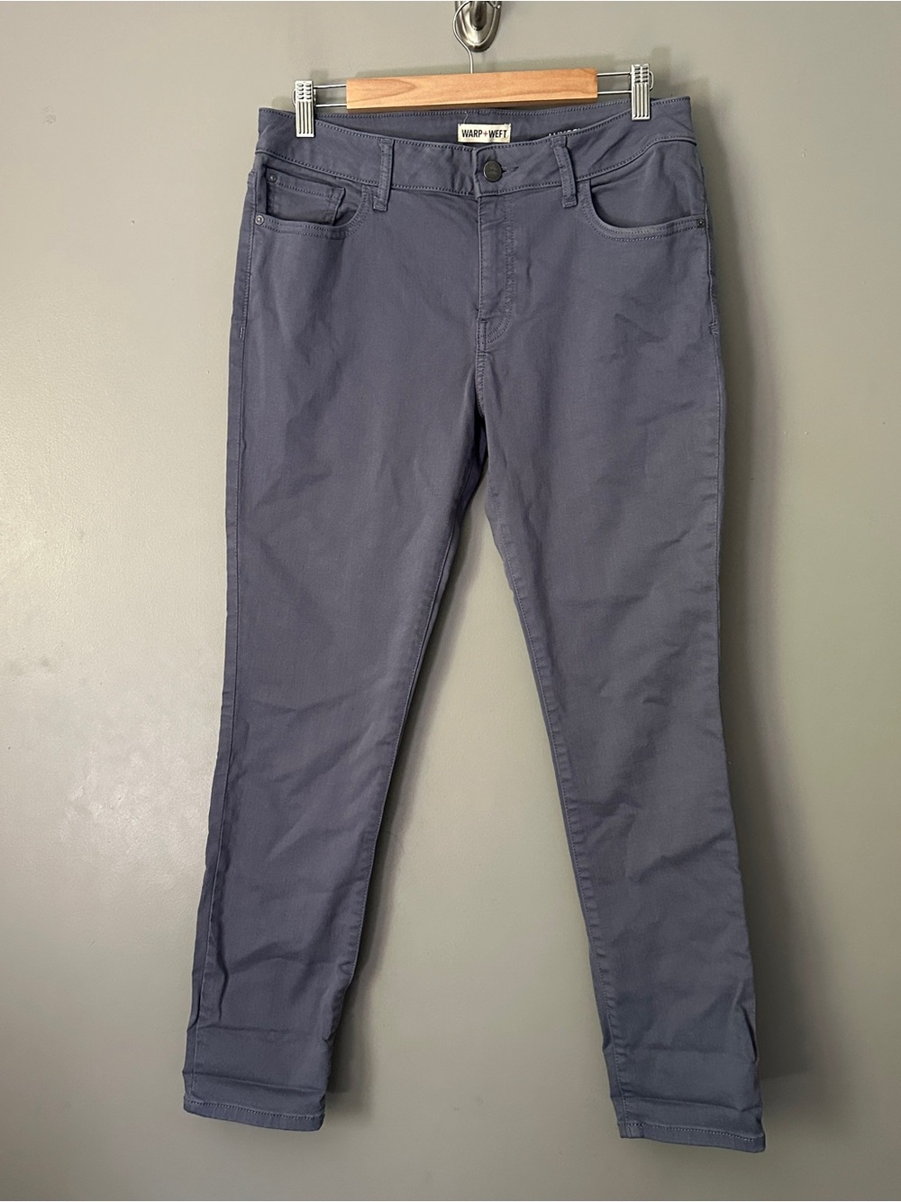 Warp + Weft Women's Slate Blue Skinny Jeans